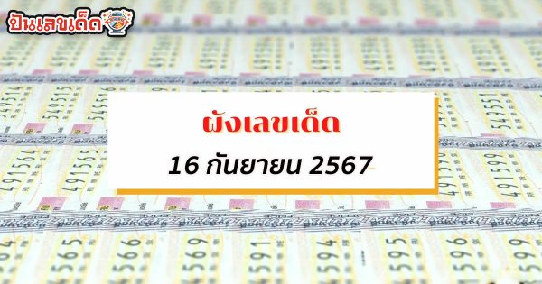 ผังเลขเด็ด 16 9 67 แนวทางหวยรัฐบาลไทย !! ติดตามเลขเด็ด เเม่นๆ ก่อนใคร ได้ที่นี่ punlekded.com
