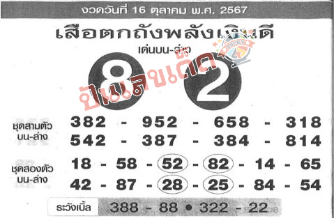 เสือตกถังพลังเงินดี 16 10 67-"Suea Tok Tang has the power of good money"