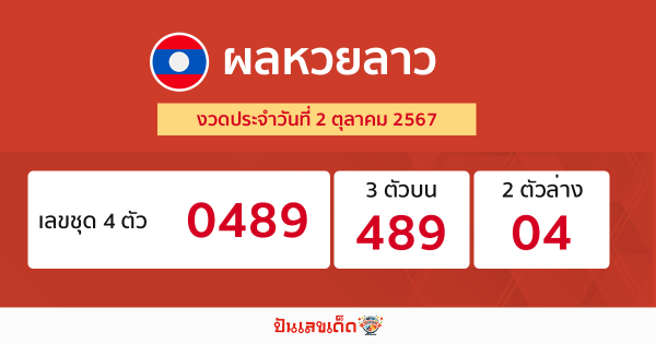 ผลหวยลาว "laos-lottery-results"