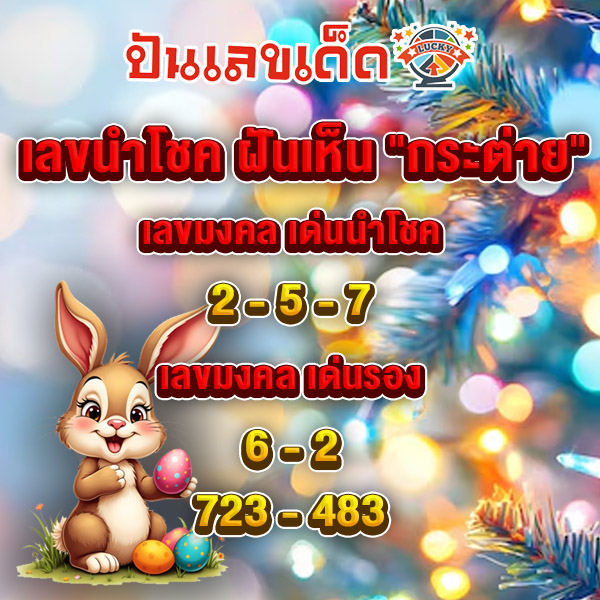 ฝันเห็นกระต่าย2ตัว-"Dreamed of seeing 2 rabbits"