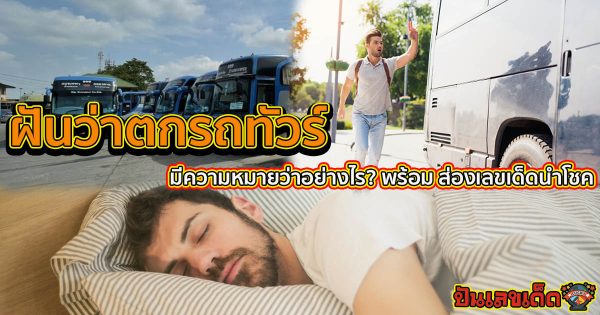 ฝันว่าตกรถทัวร์ ทำนายความฝัน มีความหมายว่าอย่างไร พร้อม ส่องเลขเด็ดนำโชค เช็กฟรี !!