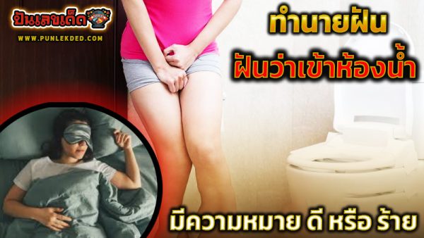 ฝันว่าเข้าห้องน้ำ -"Dreaming of yourself going to the bathroom"