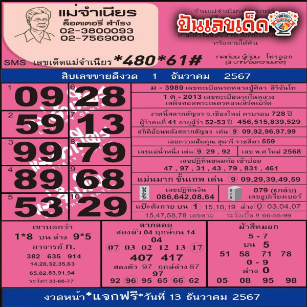 แม่จำเนียร 1 12 67 -"Mother Jamnian 1 12 67"