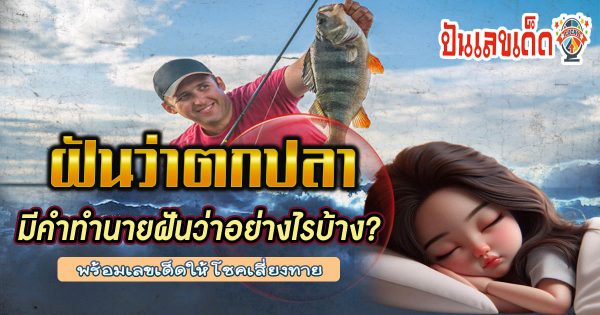 ฝันว่าได้ตกปลา ทำนายว่าอย่างไร? พร้อมเลขเด็ด แม่นๆ ที่เกี่ยวกับความฝัน เเจกฟรี เช็กเลย !