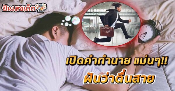 เปิดคำทำนาย ฝันว่าตื่นสาย ทำนายว่าอย่างไร? พร้อมเลขเด็ดให้โชค แม่นๆ เช็กฟรี ไม่เสียเงิน