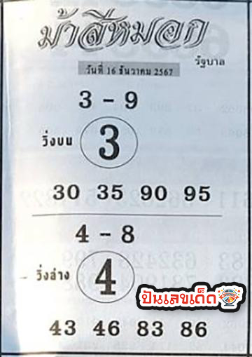 ม้าสีหมอก 16 12 67-"Ma Si Mok 16 12 67"