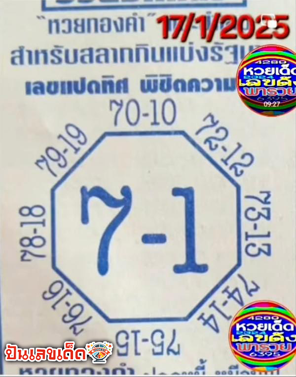 เลขแปดทิศ 17 1 68-''Octagonal number 17 1 68''