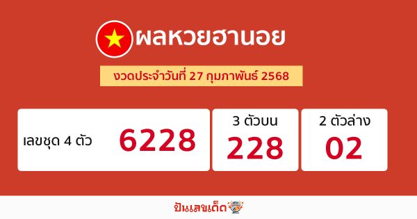 รูปภาพผลหวยฮานอยของ heng99