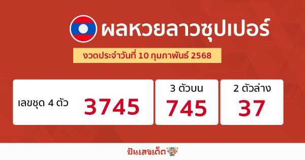 รูปภาพผลหวยลาวซุปเปอร์ของ heng99