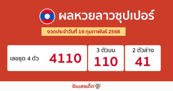 รูปภาพผลหวยลาวซุปเปอร์ของ lekdedonline