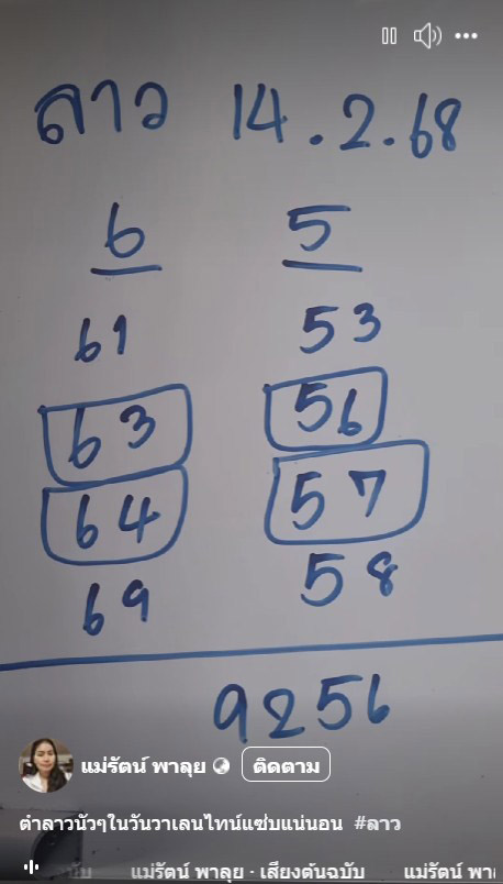 รูปภาพแนวทางหวยลาวแม่รัตน์ พาลุย ของ heng99