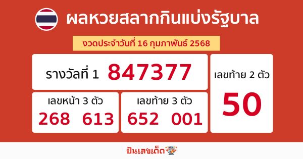 รูปภาพผลหวยรัฐบาลไทยของ lekdedonline