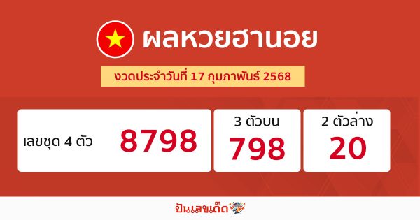 รูปภาพผลหวยฮานอยของ lekdedonline