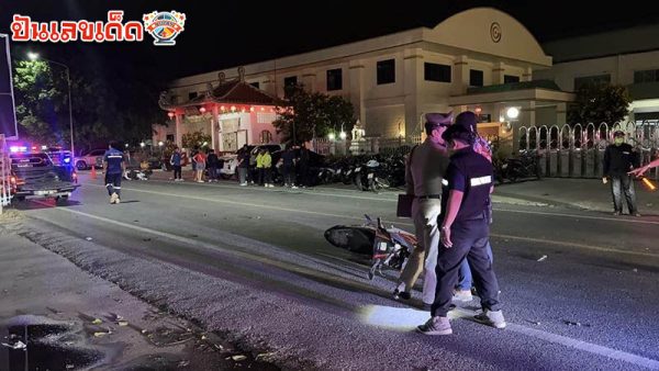 รูปภาพอุบัติเหตุรถจักรยานยน์ชนเส้นทางบางบัวสายเก่าของ lekdedonline