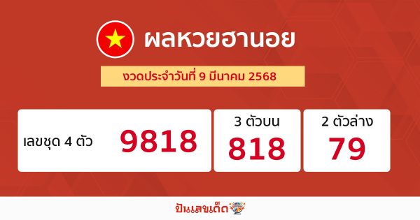 รูปภาพผลหวยฮานอยของ lekdedonline