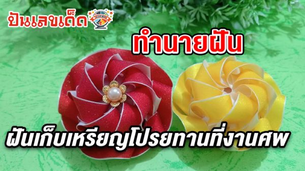 รูปภาพฝันเก็บเหรียญโปรยทานงานบวชของ lekdedonline