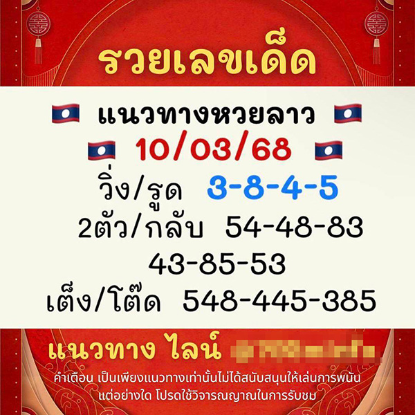 รูปภาพแนวทางหวยลาวกลุ่มรวยเลขเด็ดของ heng99