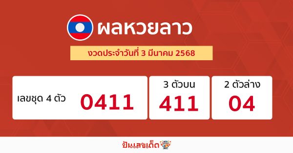 รูปภาพผลหวยลาววันนี้ของ lekdedonline