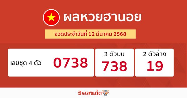 รูปภาพผลหวยฮานอยวันนี้ของ heng99