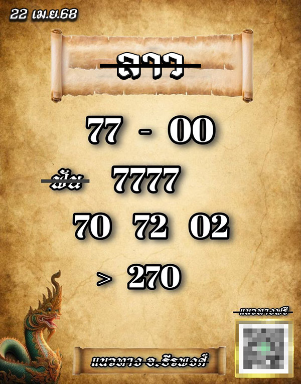 รูปภาพเลขแนวทางลาวอาจารย์ธีรพงศ์ของ heng99