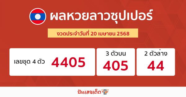 รูปภาพผลหวยลาวซุปเปอร์ของ lekdedonline