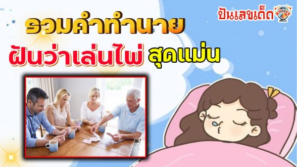 รูปภาพรวมคำทำนายฝันว่าเล่นไพ่ของ lekdedonline