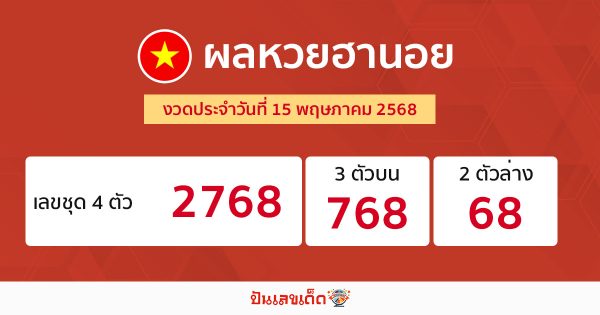รูปภาพผลหวยฮานอยของ lekdedonline