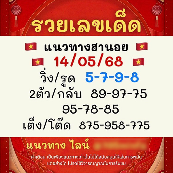รูปภาพแนวทางหวยฮานอยของ heng99