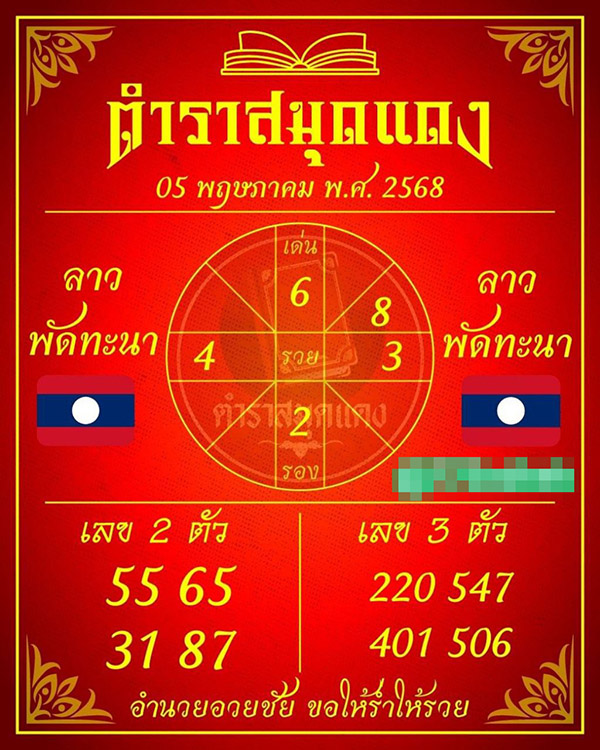 รูปภาพผลหวยลาววันนี้ของ lekdedonline