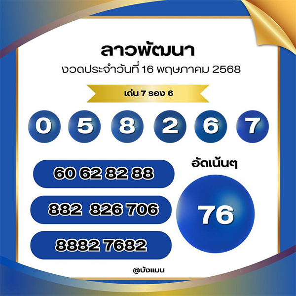 รูปภาพเลขเด็ดหวยลาวของ heng99