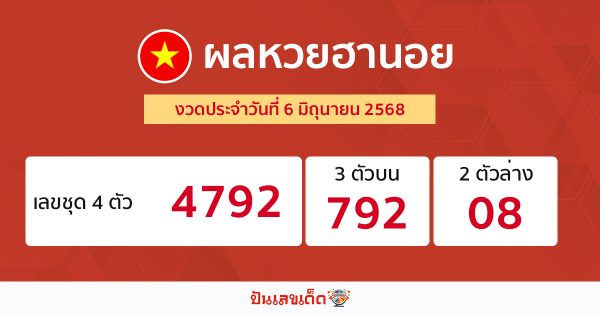 รูปภาพผลหวยฮานอยของ lekdedonline
