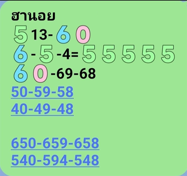 รูปภาพแนวทางเลขเด็ดหวยฮานอยวันนี้ของ lekdedonline