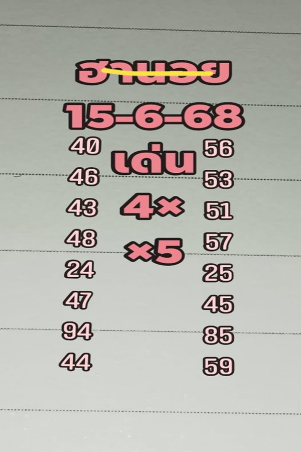 รูปภาพแนวทางหวยฮานอยของ heng99