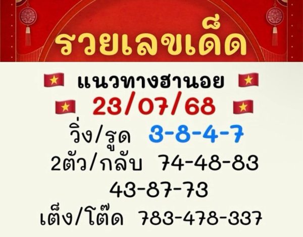 รูปภาพแนวทางฮานอยจากเซียนของ lekdedonline