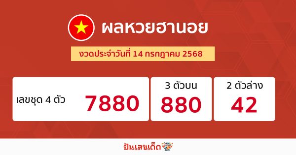 รูปภาพผลหวยฮานอยวันนี้ของ heng99