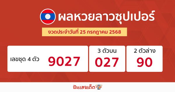 รูปภาพผลหวยลาวซุปเปอร์ของ heng99