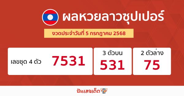 รูปภาพผลหวยลาวซุปเปอร์ของ heng99