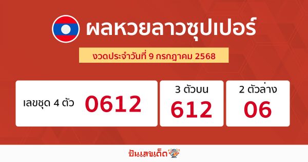 รูปภาพ ผลหวยลาวซุปเปอร์วันนี้ของ heng99
