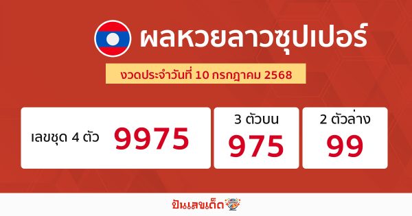 รูปภาพผลหวยลาวซุปเปอร์วันนี้ของ lekdedonline