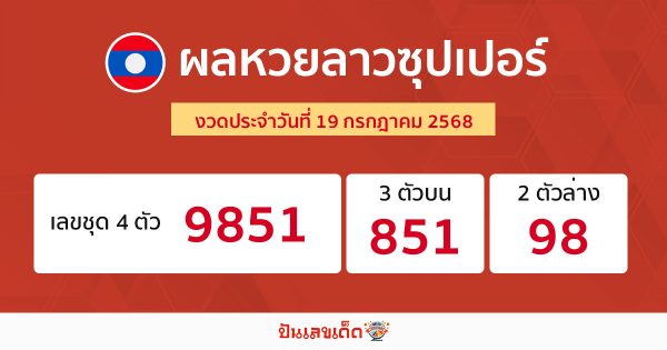 รูปภาพผลหวยลาวซุปเปอร์วันนี้ของ heng99
