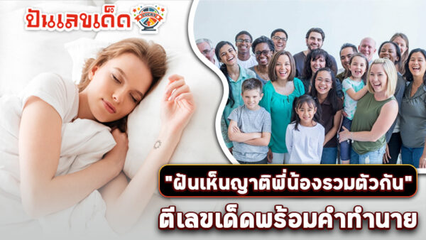 รูปภาพตีเลขทำนายฝันเห็นญาติพี่น้องของ lekdedonline
