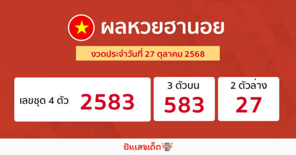 รูปภาพผลหวยฮานอยวันนี้ของ heng99