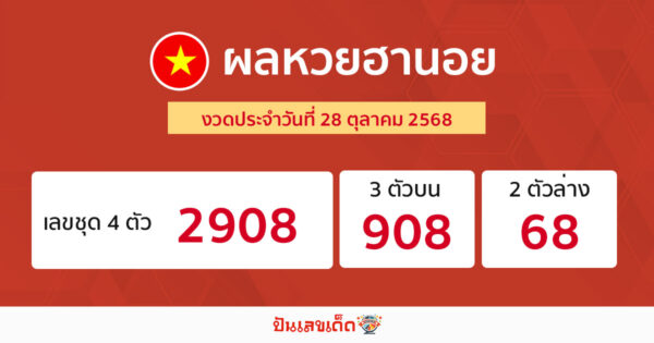 รูปภาพผลหวยฮานอยวันนี้ของ heng99